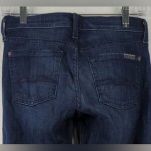 7 For All Mankind Dark Blue Straight Leg Jeans 24x28 / 24P